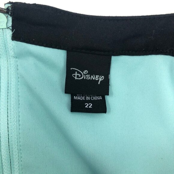 Torrid Disney Little Mermaid Mint Green and Black Dress - Picture 6 of 8